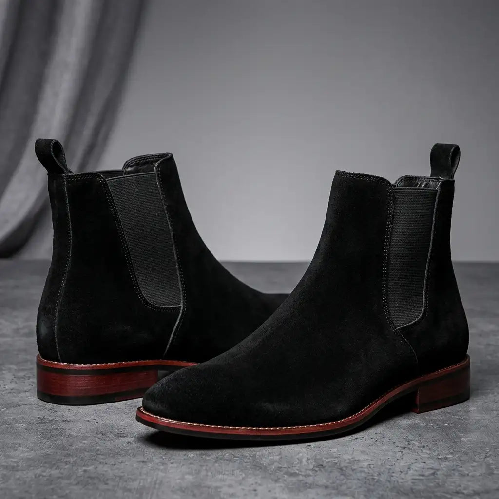 Women's Suede Chelsea Ankle Boots