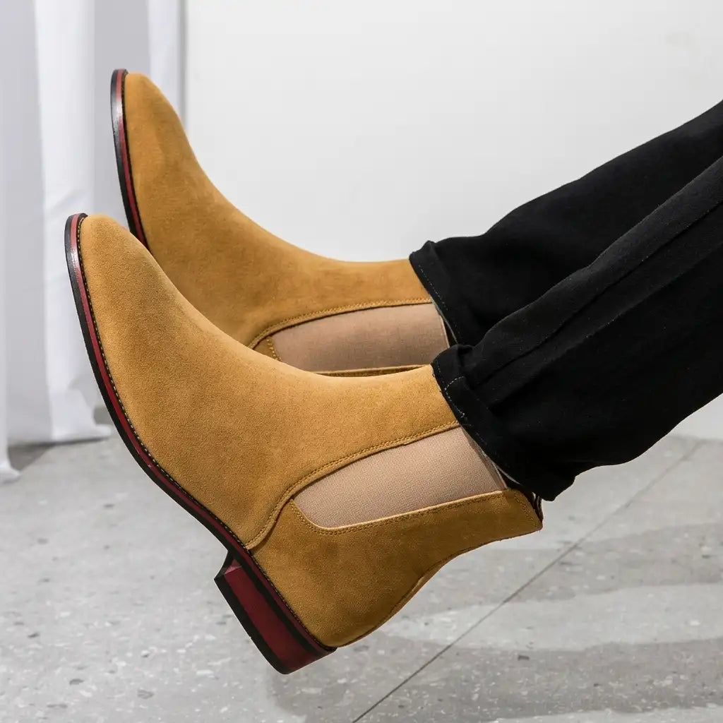 Women's Suede Chelsea Ankle Boots