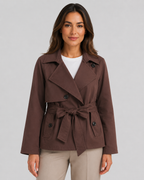 Kacob | Women's Tie Waist Trench Coat