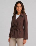 Kacob | Women's Tie Waist Trench Coat