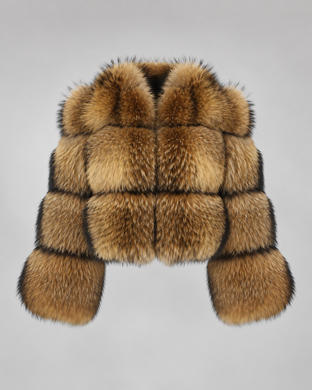Kacob | Women's Tiered Faux Fur Cropped Jacket