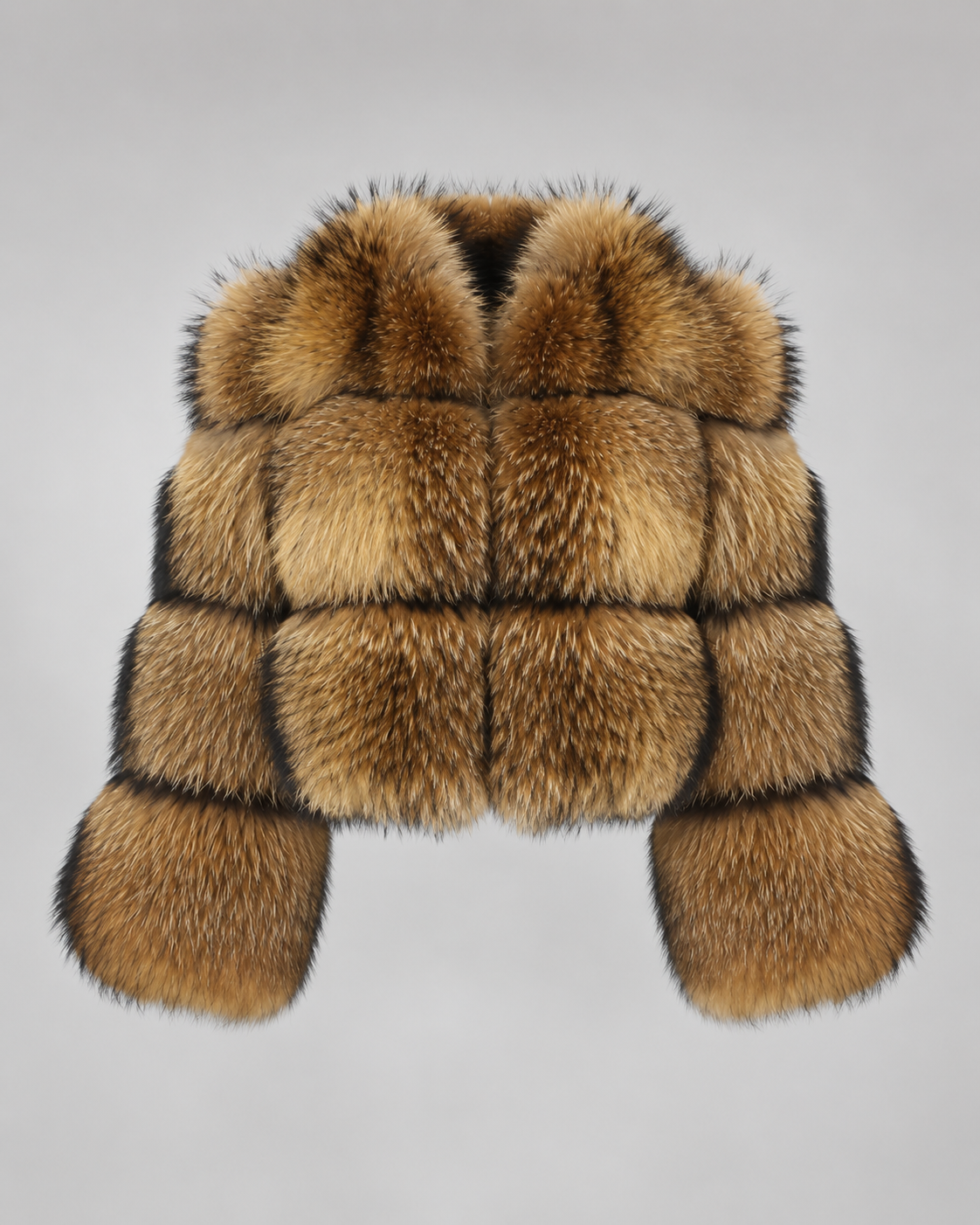 Kacob | Women's Tiered Faux Fur Cropped Jacket