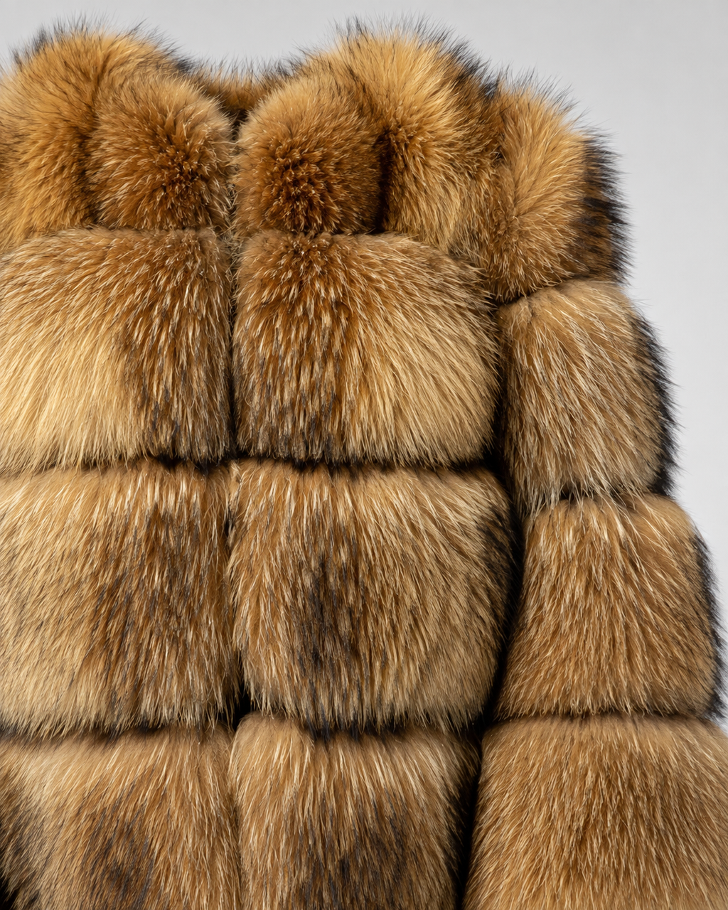 Kacob | Women's Tiered Faux Fur Cropped Jacket