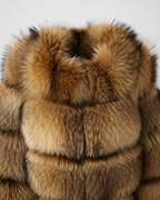 Kacob | Women's Tiered Faux Fur Cropped Jacket