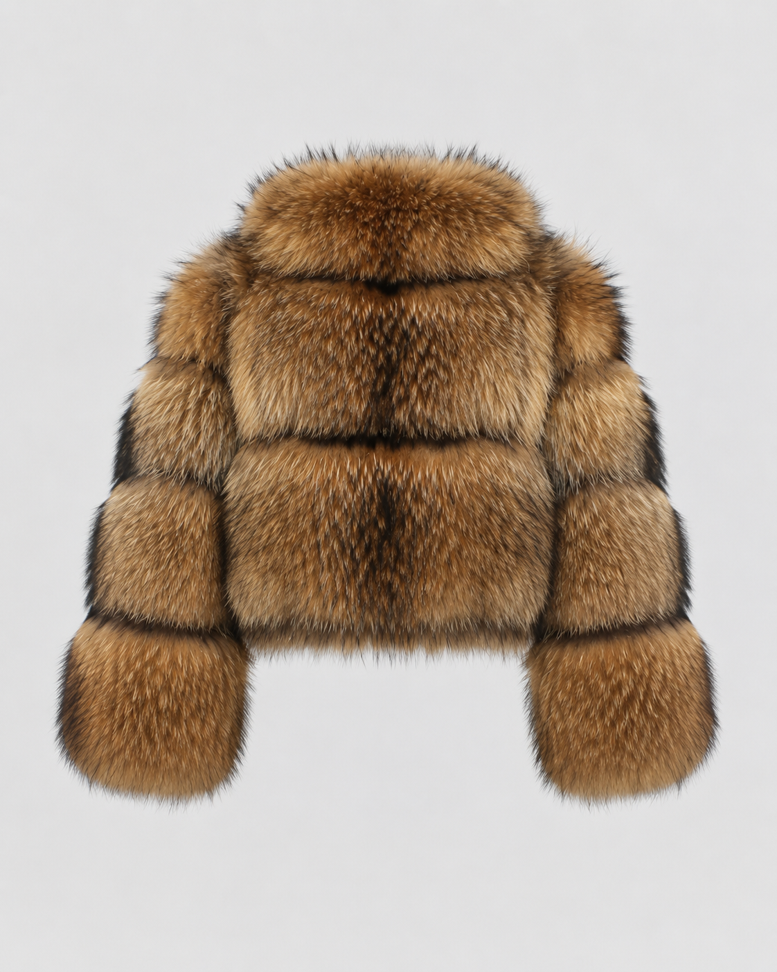 Kacob | Women's Tiered Faux Fur Cropped Jacket