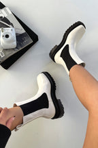Kacob | Women's Two-Tone Chelsea Ankle Boots