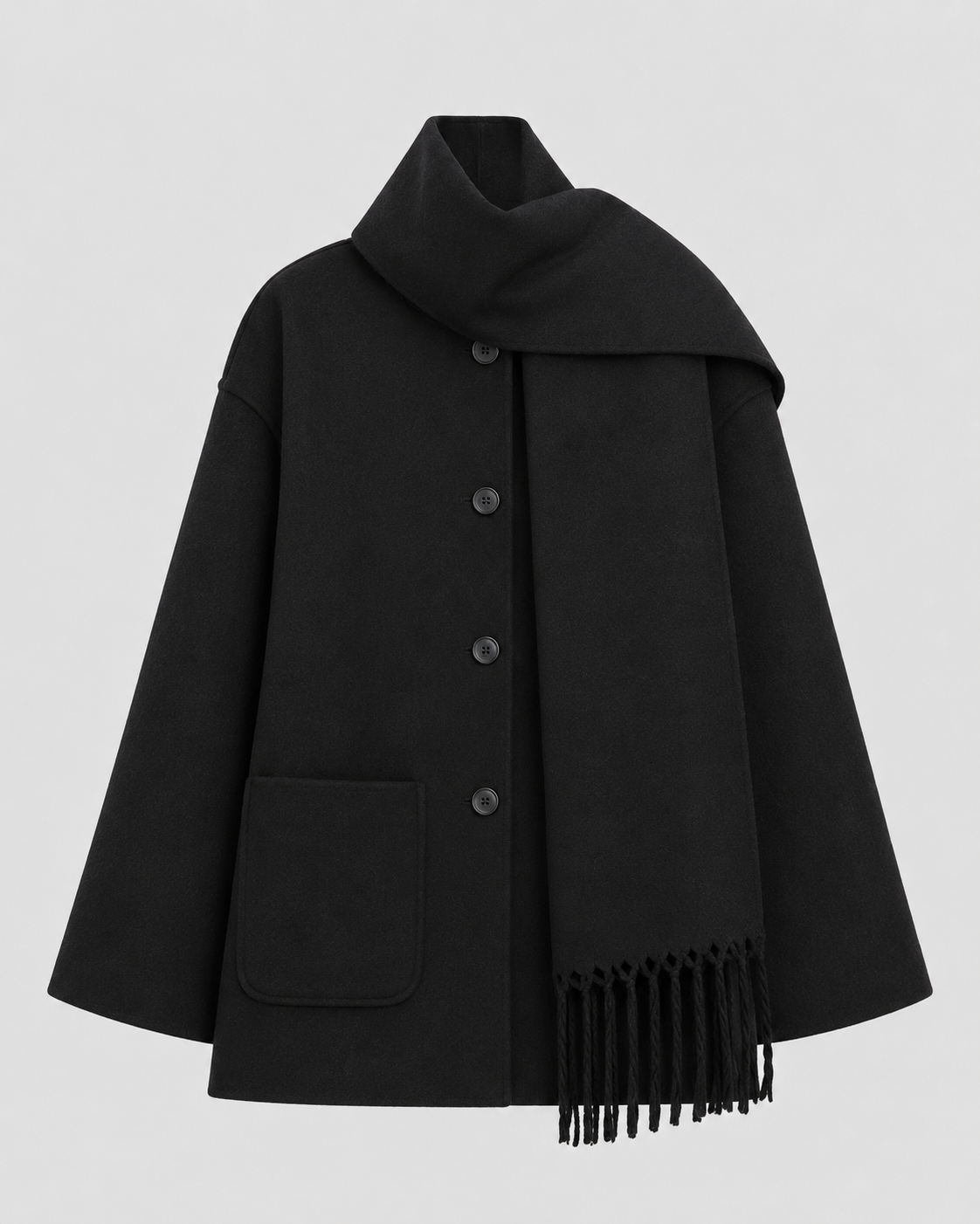 Kacob | Women's Whipstitch Scarf Coat