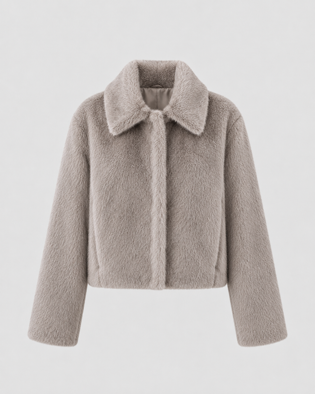 Kacob | Women's Wide Collar Faux Fur Jacket
