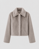 Kacob | Women's Wide Collar Faux Fur Jacket