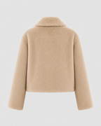 Kacob | Women's Wide Collar Faux Fur Jacket