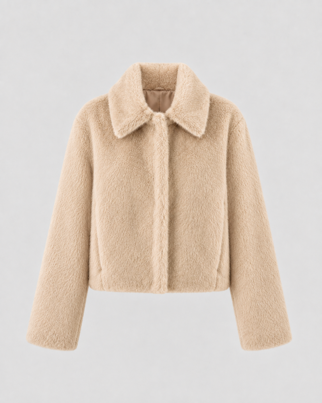 Kacob | Women's Wide Collar Faux Fur Jacket