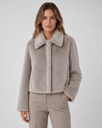 Kacob | Women's Wide Collar Faux Fur Jacket