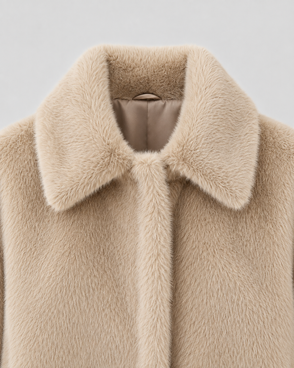 Kacob | Women's Wide Collar Faux Fur Jacket