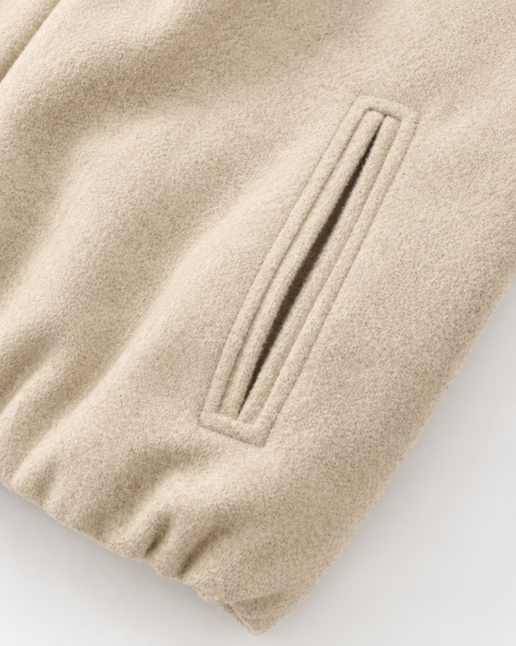 Kacob | Women's Wool-Blend Cropped Bomber Jacket