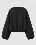 Kacob | Women's Wool-Blend Cropped Bomber Jacket