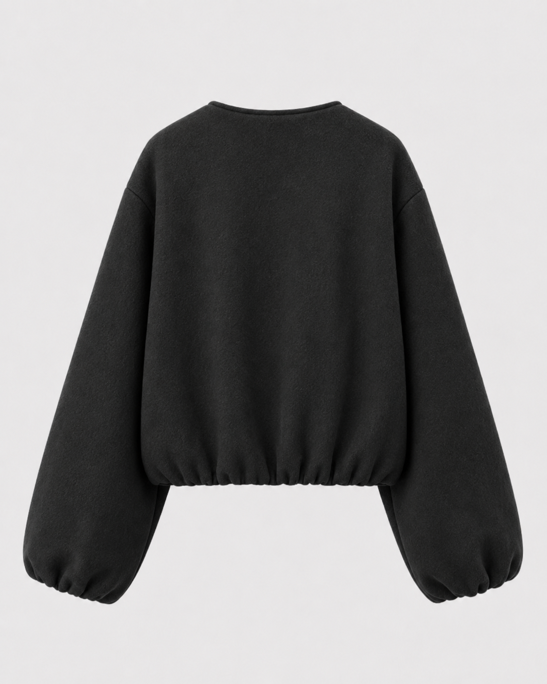 Kacob | Women's Wool-Blend Cropped Bomber Jacket