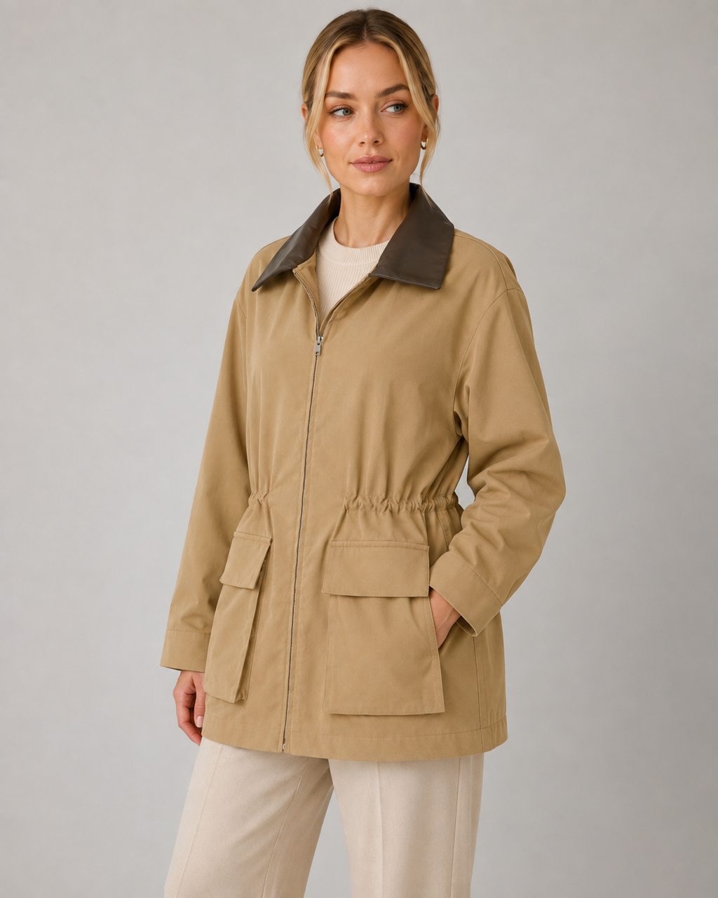 Kacob | Women's Zip Front Barn Jacket