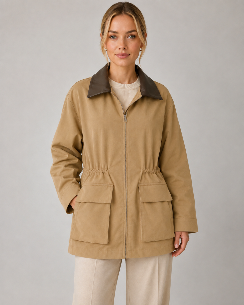 Kacob | Women's Zip Front Barn Jacket