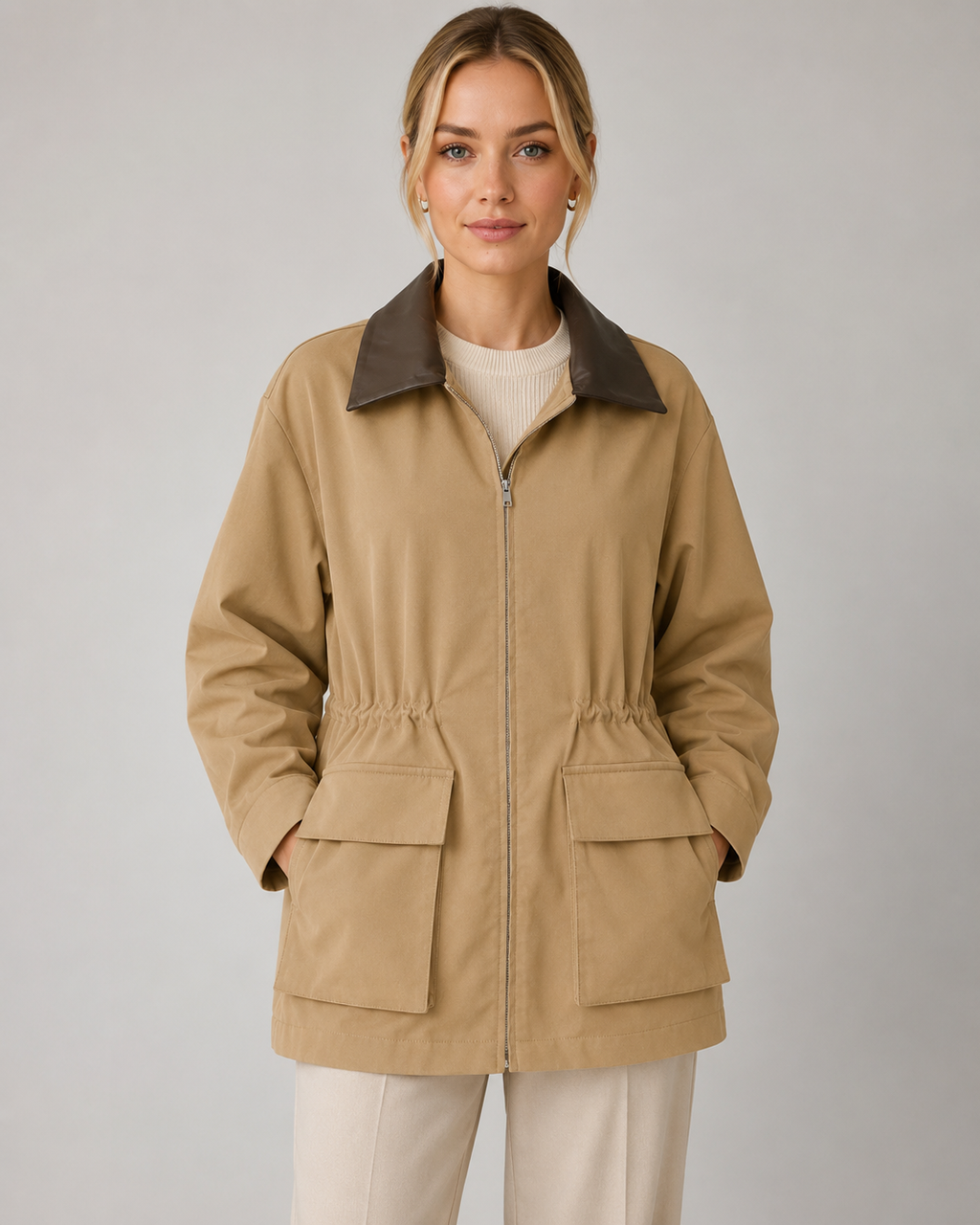 Kacob | Women's Zip Front Barn Jacket