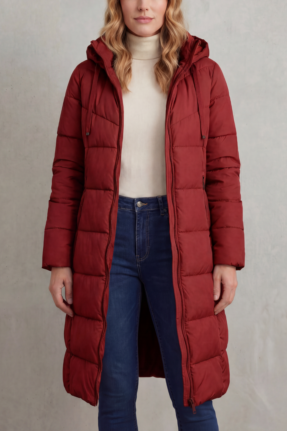 Kacob | Longline Zip Puffer Jacket