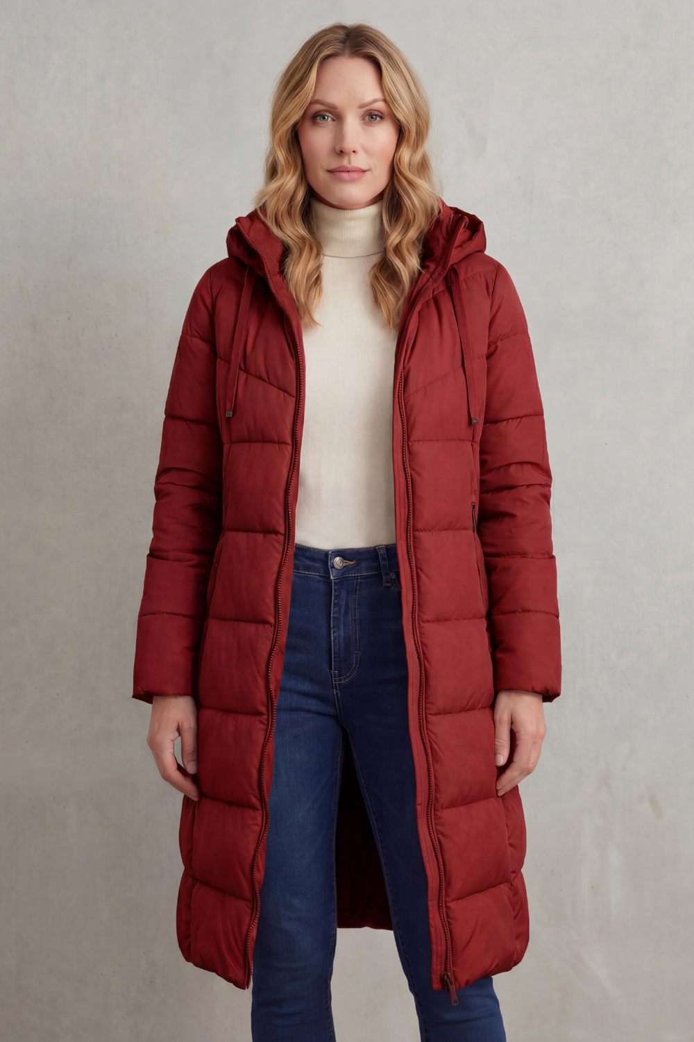 Kacob | Longline Zip Puffer Jacket