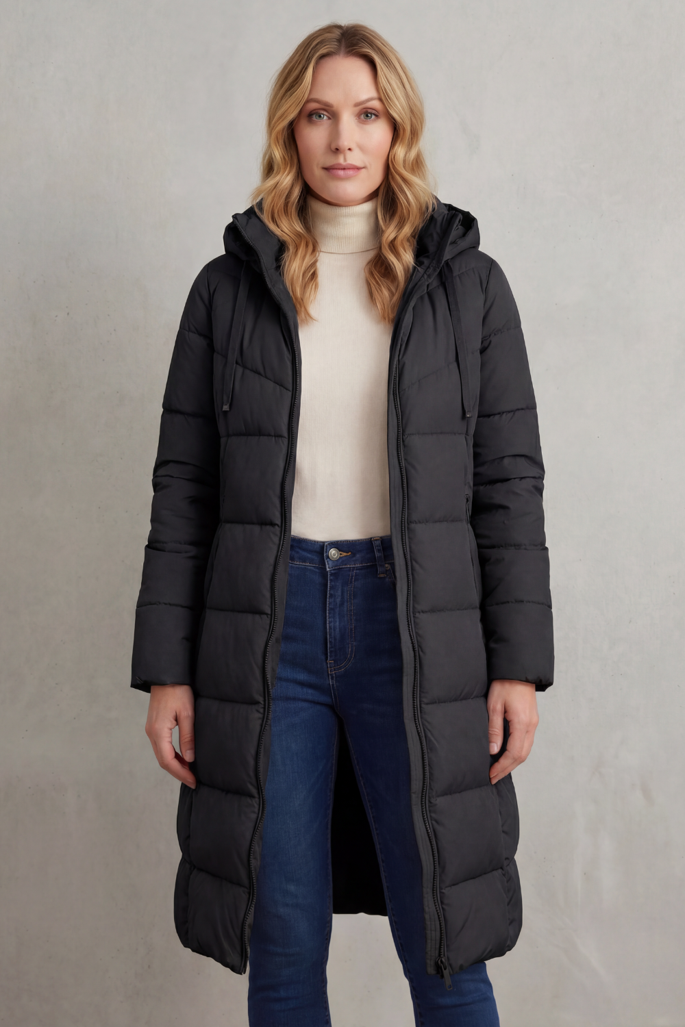 Kacob | Longline Zip Puffer Jacket