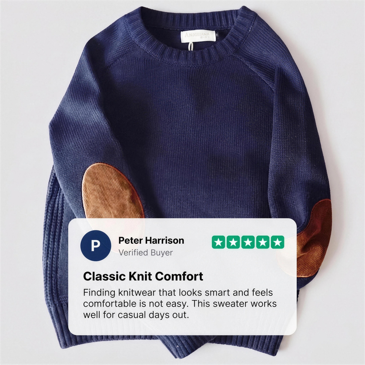 Kacob | Men's Alpine Style Knitted Jumper – Classic Winter Pullover