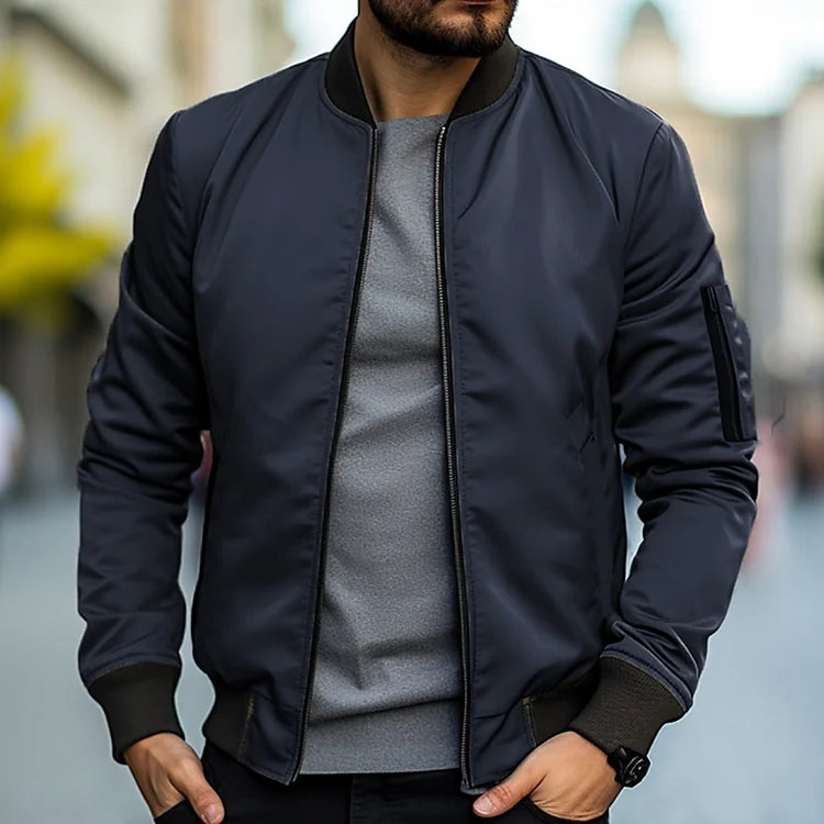 Kacob | Men's Bomber Jacket – Classic Zip Up Flight Jacket