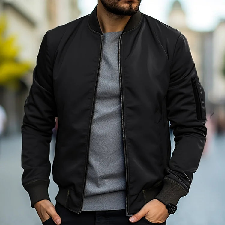 Kacob | Men's Bomber Jacket – Classic Zip Up Flight Jacket