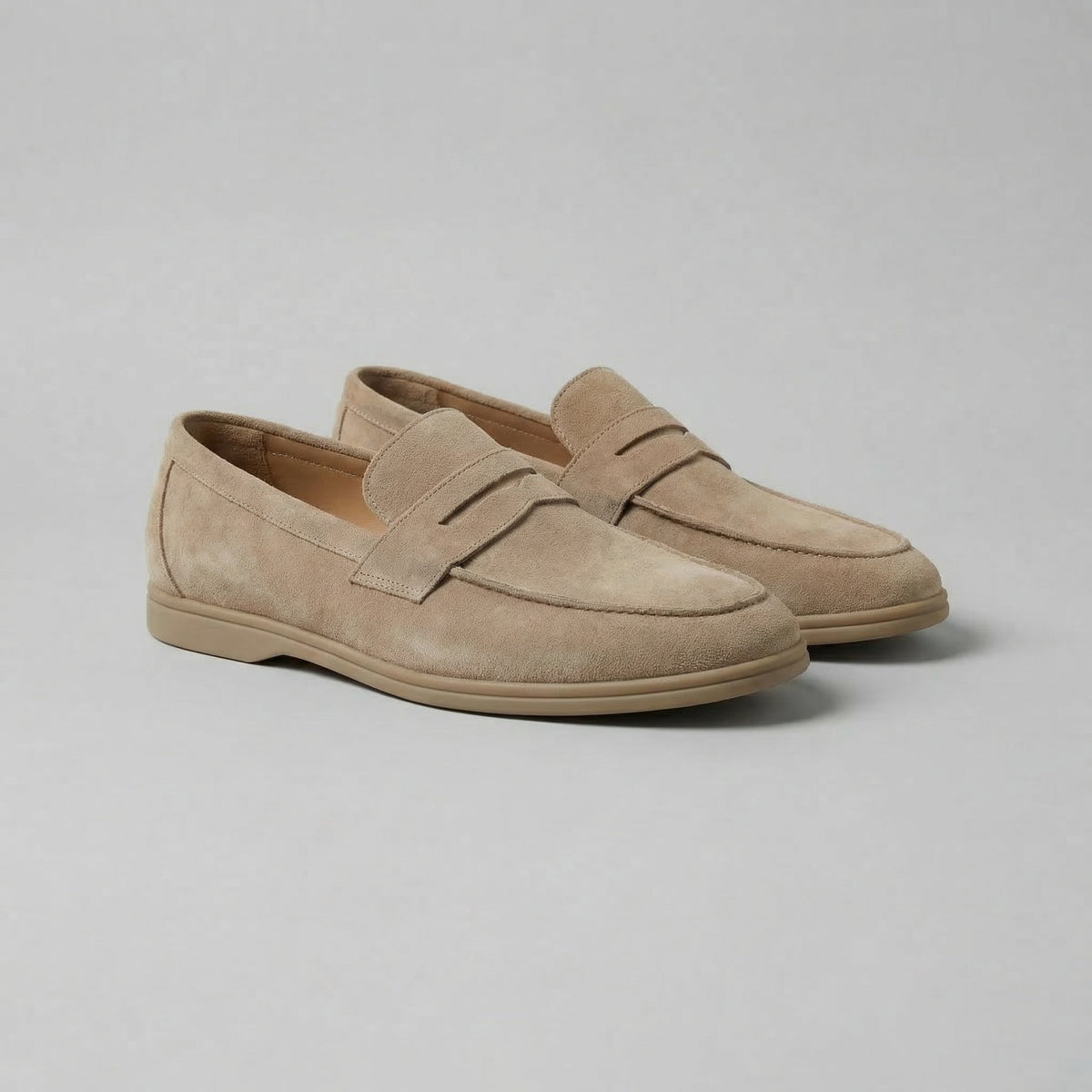 Kacob | Men's Brushed Penny Loafers – Casual Smart Slip On Shoes