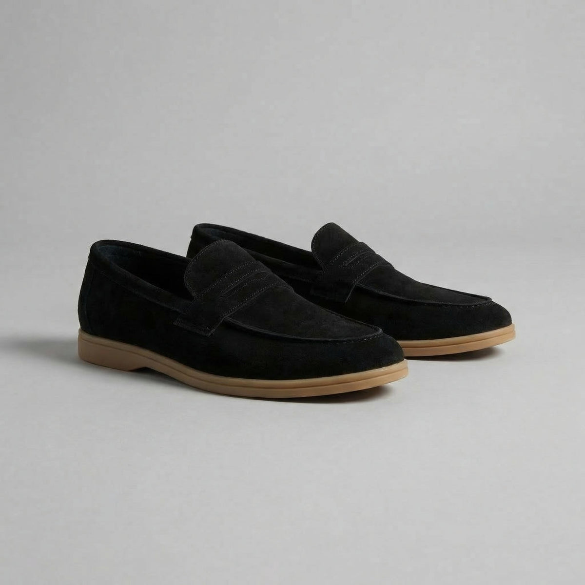 Kacob | Men's Brushed Penny Loafers – Casual Smart Slip On Shoes