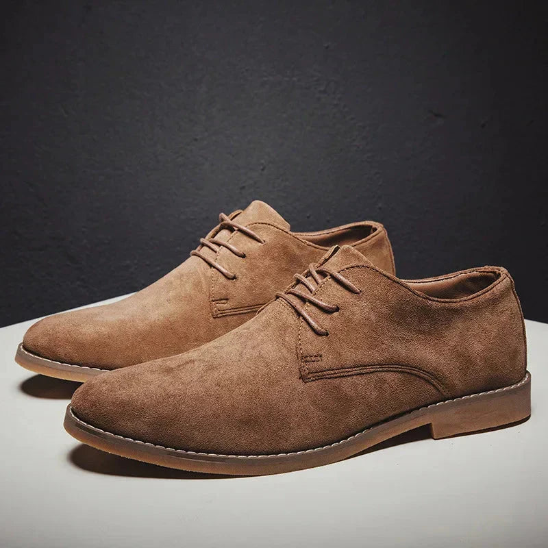 Kacob | Men's Casual Derby Shoes – Brushed Lace Up Shoes