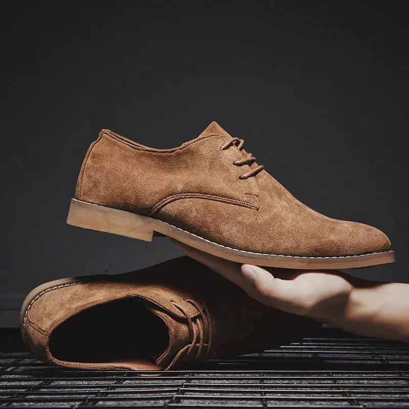 Kacob | Men's Casual Derby Shoes – Brushed Lace Up Shoes