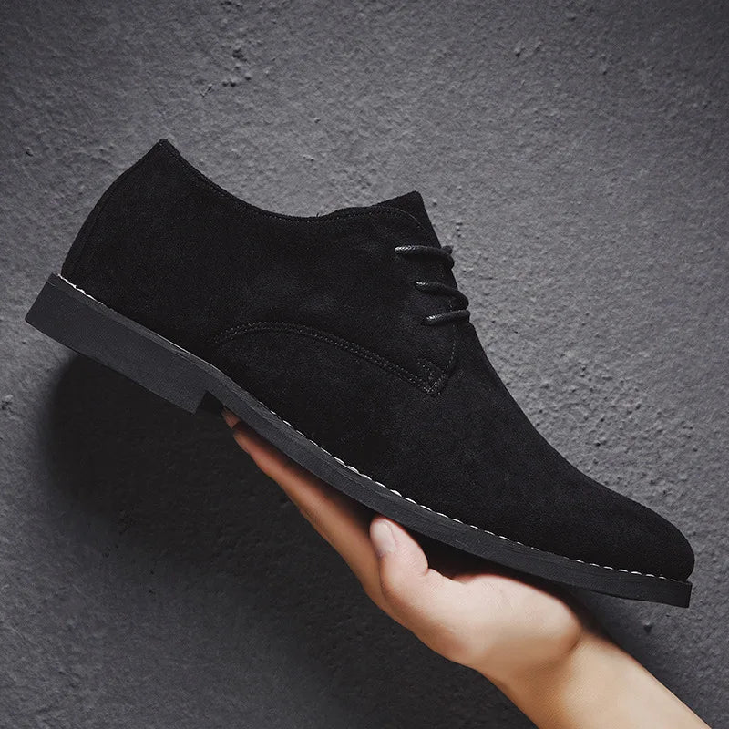 Kacob | Men's Casual Derby Shoes – Brushed Lace Up Shoes