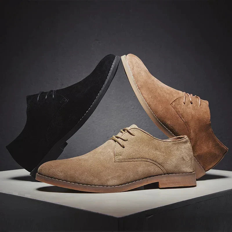 Kacob | Men's Casual Derby Shoes – Brushed Lace Up Shoes