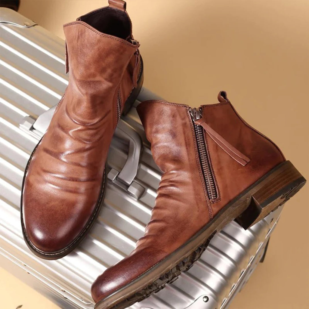 Kacob | Men's Casual Side Zip Ankle Boots – Smart Casual Mens Boots