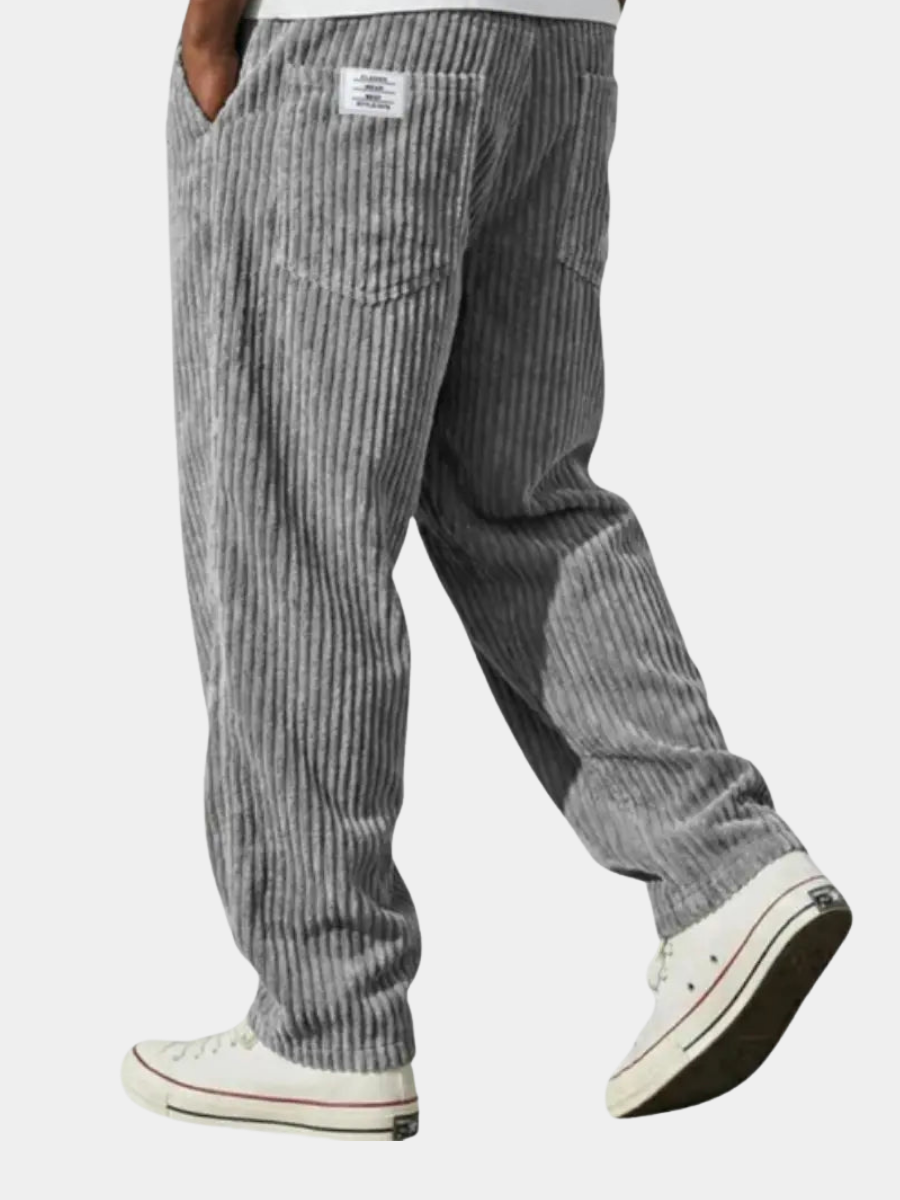 Men's Corduroy Trousers – Relaxed Straight Leg Cord Trousers