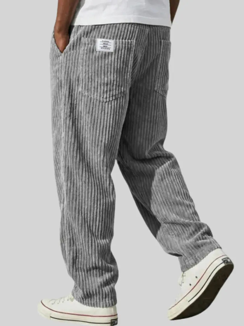 Men's Corduroy Trousers – Relaxed Straight Leg Cord Trousers
