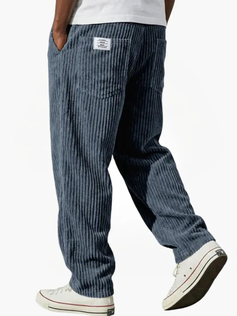 Men's Corduroy Trousers – Relaxed Straight Leg Cord Trousers