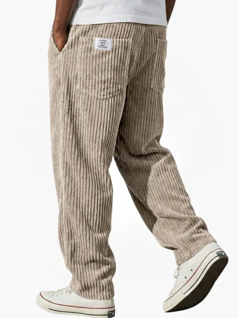 Men's Corduroy Trousers – Relaxed Straight Leg Cord Trousers