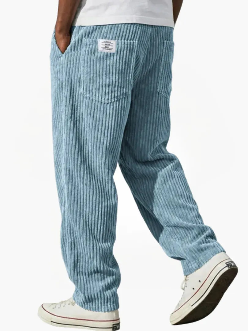 Men's Corduroy Trousers – Relaxed Straight Leg Cord Trousers