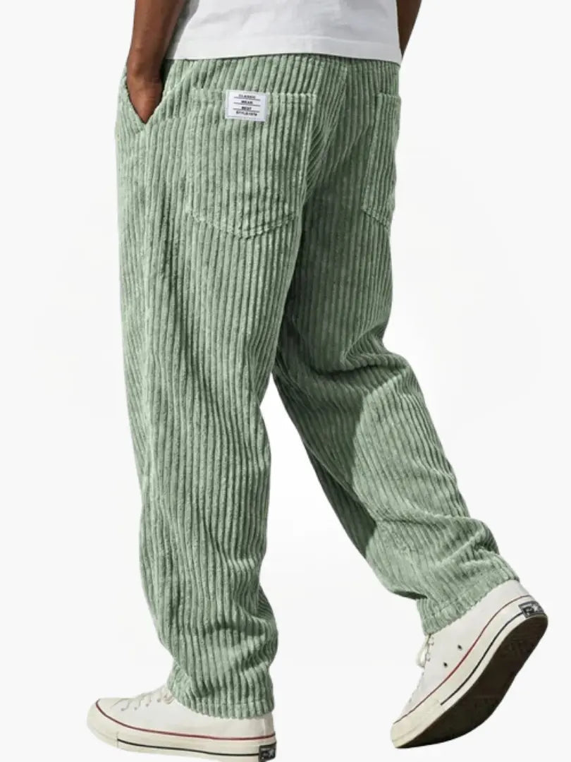 Men's Corduroy Trousers – Relaxed Straight Leg Cord Trousers