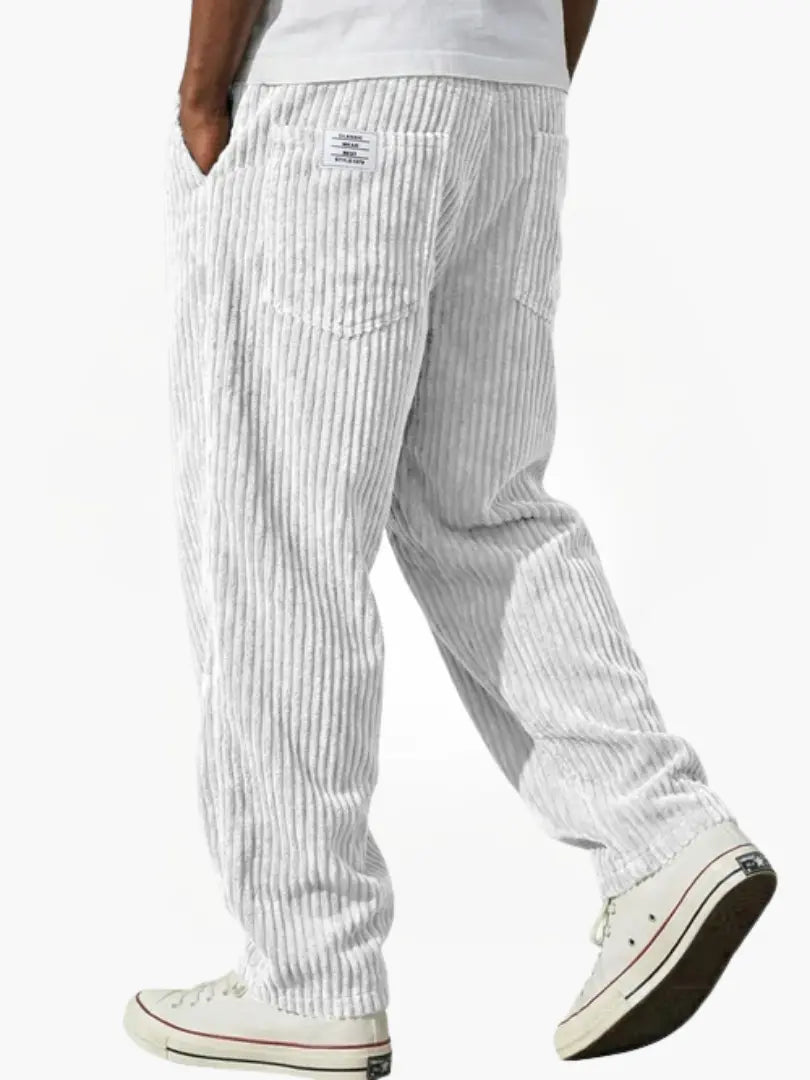 Men's Corduroy Trousers – Relaxed Straight Leg Cord Trousers