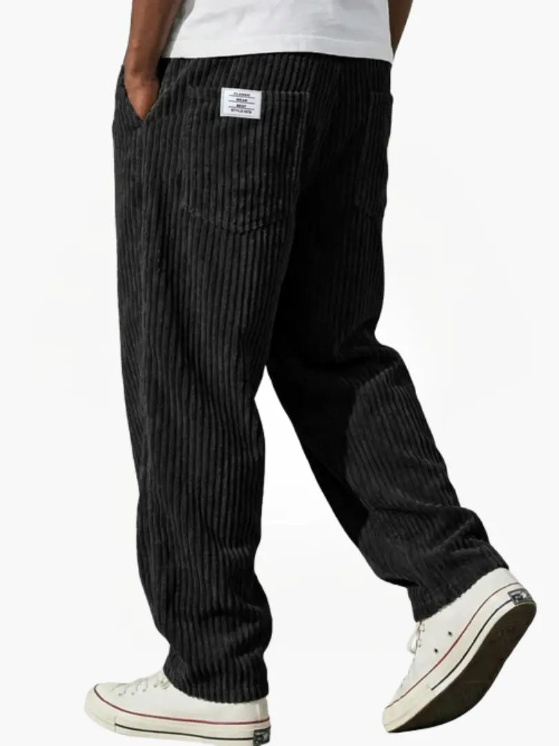 Men's Corduroy Trousers – Relaxed Straight Leg Cord Trousers