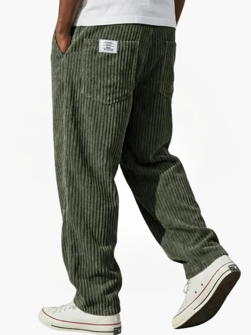 Men's Corduroy Trousers – Relaxed Straight Leg Cord Trousers