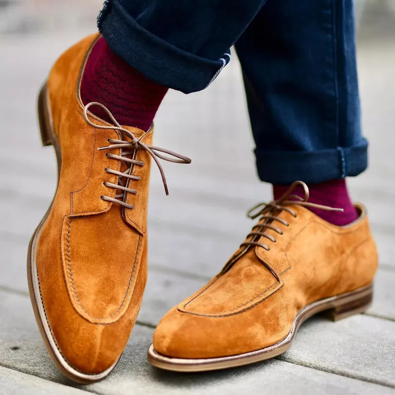 Kacob | Men's Derby Shoes – Split Toe Lace Up Smart Shoes