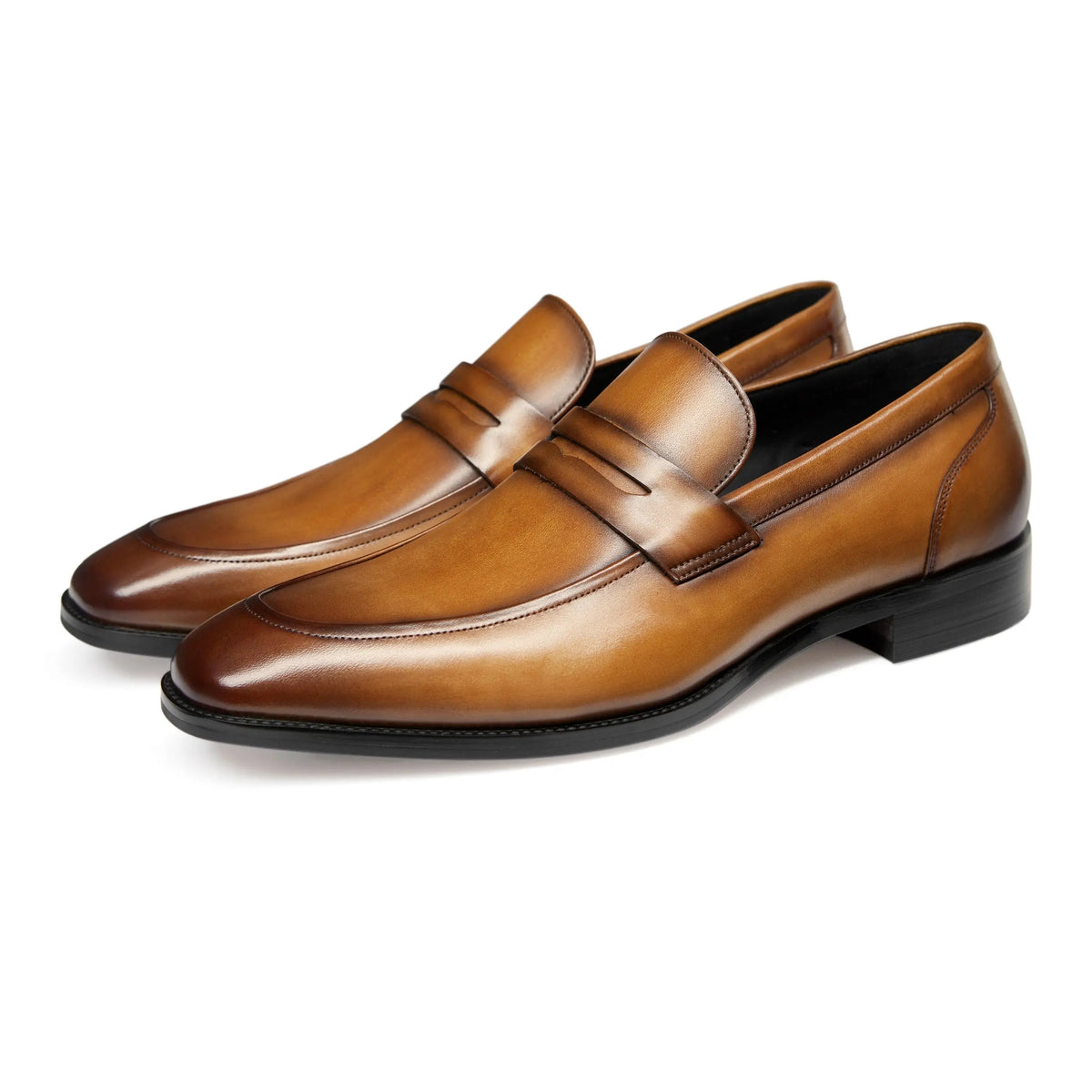 Slip-On Men Leather Penny Loafers