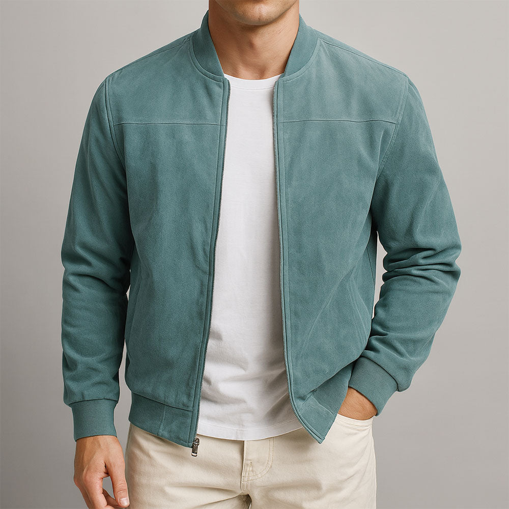 Kacob | Men's Faux Suede Jacket – Tailored Smart Casual Jacket