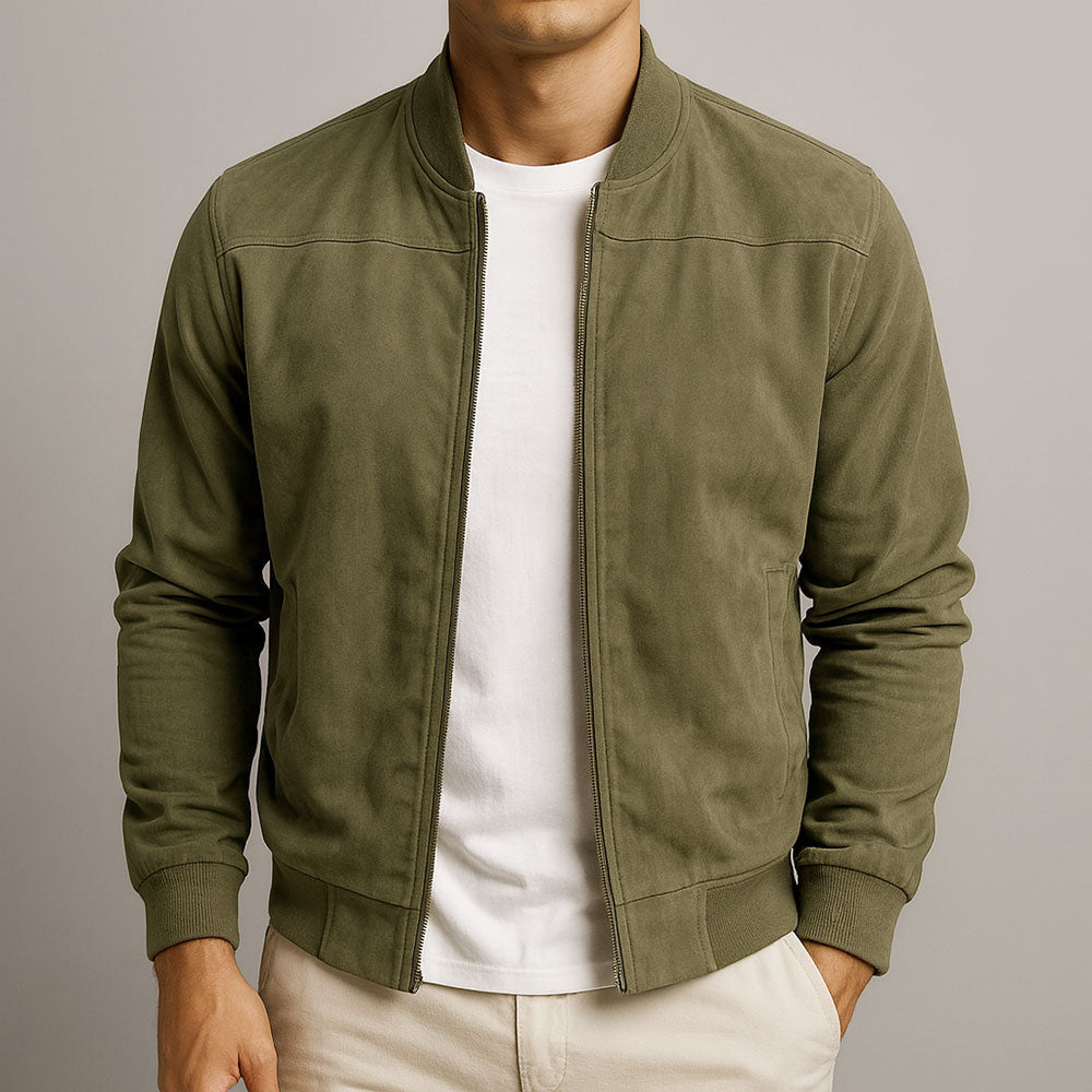 Kacob | Men's Faux Suede Jacket – Tailored Smart Casual Jacket