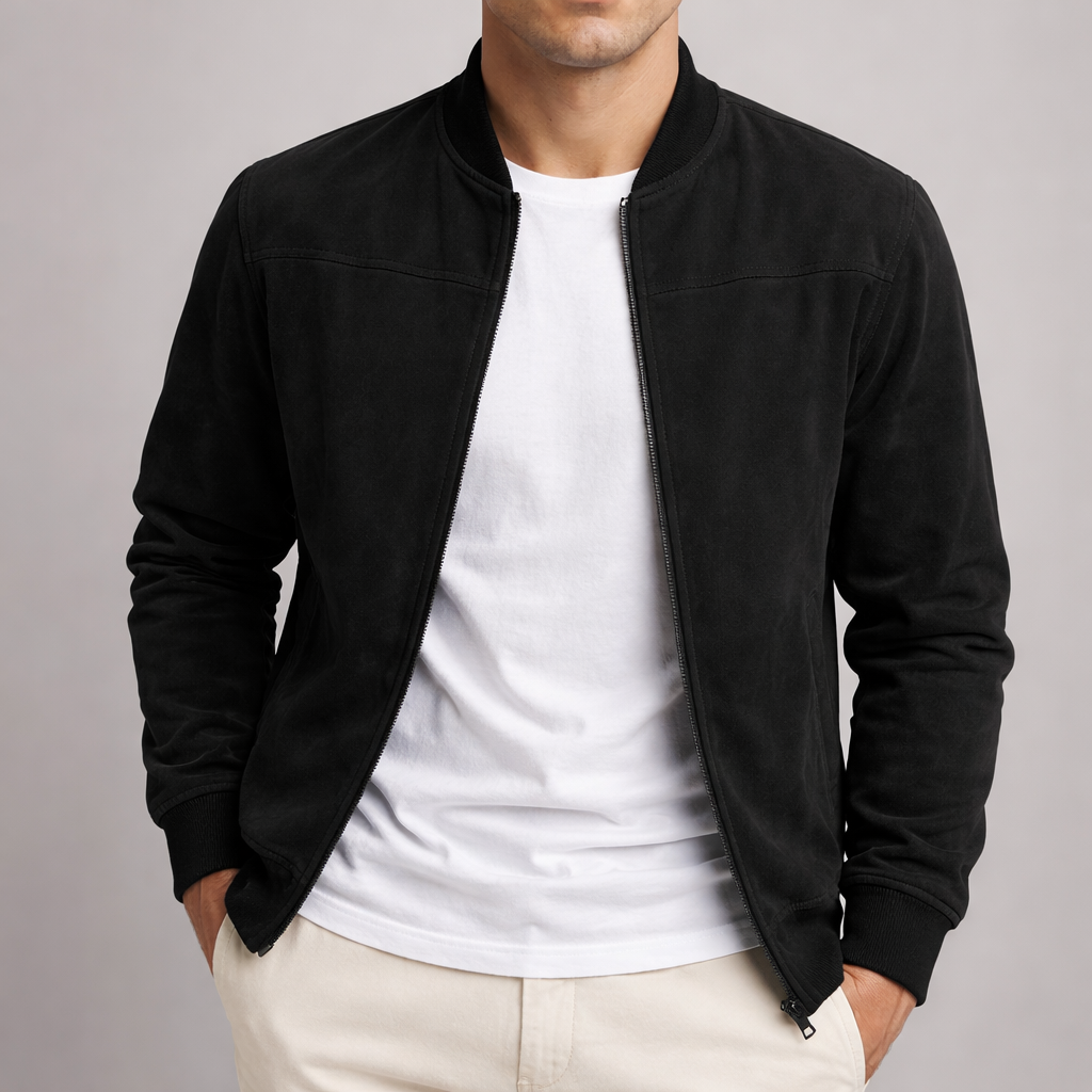 Kacob | Men's Faux Suede Jacket – Tailored Smart Casual Jacket